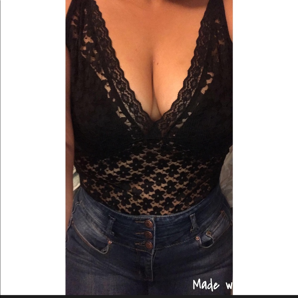 SOLD Guess Sheer Bodysuit  🖤
